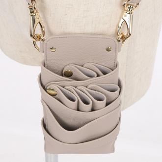 【GH特典付き】数量限定 シエーナ no,401 ライトグレージュ(シボ加工)Go金具 4〜6丁入れ シザーケース