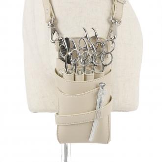 【GH特典付き】数量限定 シエーナ no,388 アイボリー(シボ加工) 4〜6丁入れ シザーケース