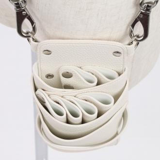 【GH特典付き】数量限定 シエーナ no,422 アイボリーホワイト シルバー金具 4〜6丁入れ シザーケース