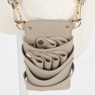 【GH特典付き】LuxuryStyle 数量限定 シエーナ チェーン付き グレージュ 4〜6丁入れ シザーケース