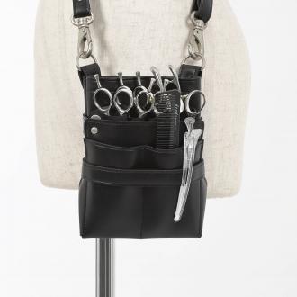 【GH特典付き】数量限定 ヴェネチア no.370 ブラック アンティークシルバー金具 0〜5丁入 シザーケース