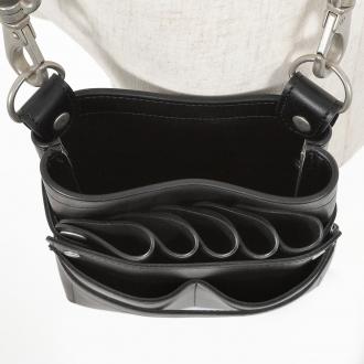 【GH特典付き】数量限定 ヴェネチア no.370 ブラック アンティークシルバー金具 0〜5丁入 シザーケース