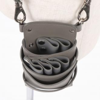 シエーナ 本革 L006 グレー 4〜6丁入れ シザーケース