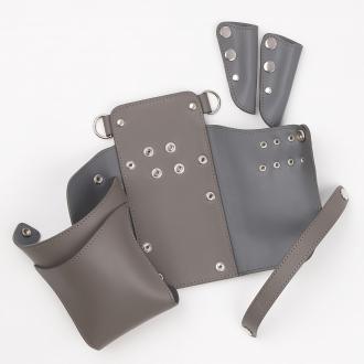 シエーナ 本革 L006 グレー 4〜6丁入れ シザーケース