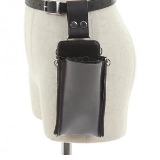 【grico × SHINGO KUZUNO】 オリジナルコラボケース ブラック×グレー G-BKGR002 ファスナーモデル ロゴ刻印あり