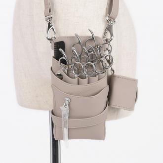 【Violet MANAE】オリジナルコラボ シエーナ ライトグレージュ 4〜6丁入れ シザーケース