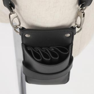 数量限定 dp トリノ no.001 ブラック  シルバー金具 4丁入 シザーケース