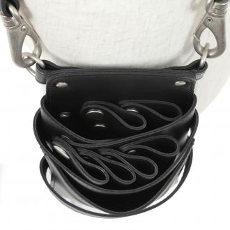 【GH特典付き】数量限定 シエーナ no.357 ブラック アンティークシルバー金具 4〜6丁入れ シザーケース