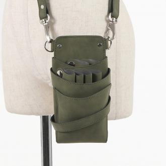 数量限定 シエーナ no.380 カーキグリーン 4〜6丁入れ シザーケース