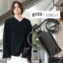 【grico × SHINGO KUZUNO】 オリジナルコラボケース ブラックファスナーモデル ロゴ刻印あり