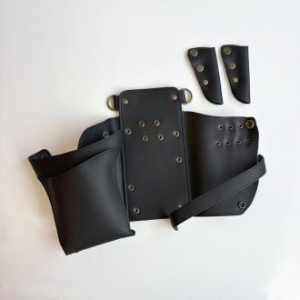 【GH特典付き】数量限定 シエーナ no.419 ブラック アンティークゴールド金具 4〜6丁入れ シザーケース