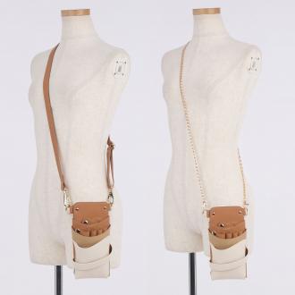 【GH特典付き】LuxuryStyle 数量限定 シエーナ チェーン付き ブラウンMIX 4〜6丁入れ シザーケース