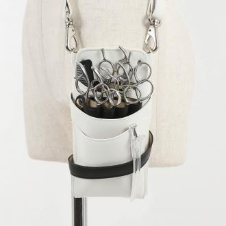 【GH特典付き】数量限定 シエーナ no.377 ホワイト×ブラック 4〜6丁入れ シザーケース