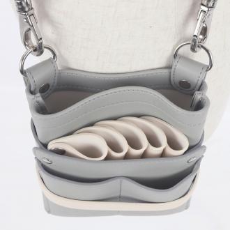 【GH特典付き】数量限定 ヴェネチア no.398 ライトグレー×アイボリー 0～5丁入 シザーケース