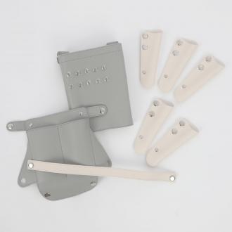 【GH特典付き】数量限定 ヴェネチア no.398 ライトグレー×アイボリー 0～5丁入 シザーケース