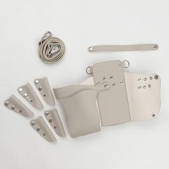 数量限定 大容量ポケット付き dp プラート no.002 グレー 0～5丁入れ シザーケース