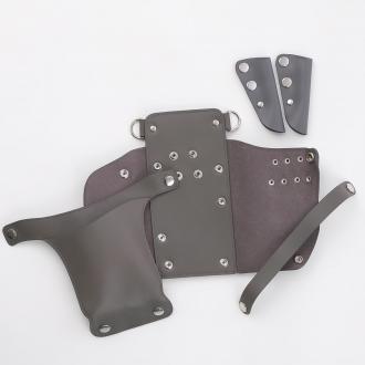 シエーナ 本革 L003 グレー 4〜6丁入れ シザーケース