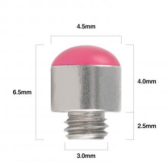 ネジ型 カラーヒットポイント　アクアマリン(クリアブルー)