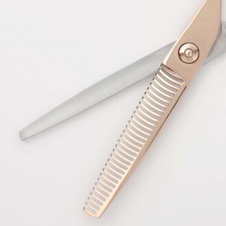 【PF】DEEDS GTZ ソード ピンクゴールド チタン × シルバー シザー 剣刃 セニング セット バイカラー(5.5 6.0インチ)